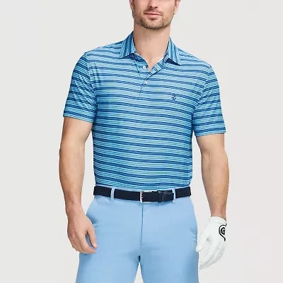IZOD Swingflex Elite Stripe Mens Regular Fit Short Sleeve Polo Shirt