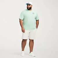 IZOD Saltwater Mens Crew Neck Short Sleeve Classic Fit Big and Tall Graphic T-Shirt