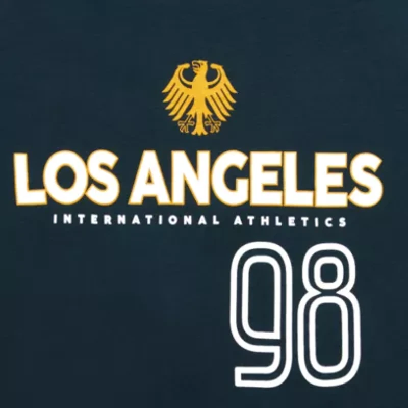 Los Angeles California 98 Ringer Boyfriend Womens Crew Neck Short Sleeve Loose Fit Juniors Graphic T-Shirt