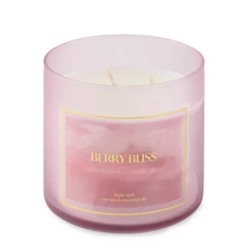 Distant Lands Berry Bliss 3-Wick Scented Jar Candle