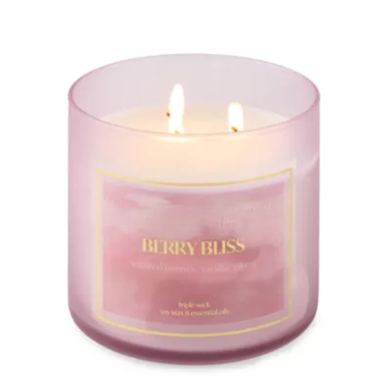 Distant Lands Berry Bliss 3-Wick Scented Jar Candle
