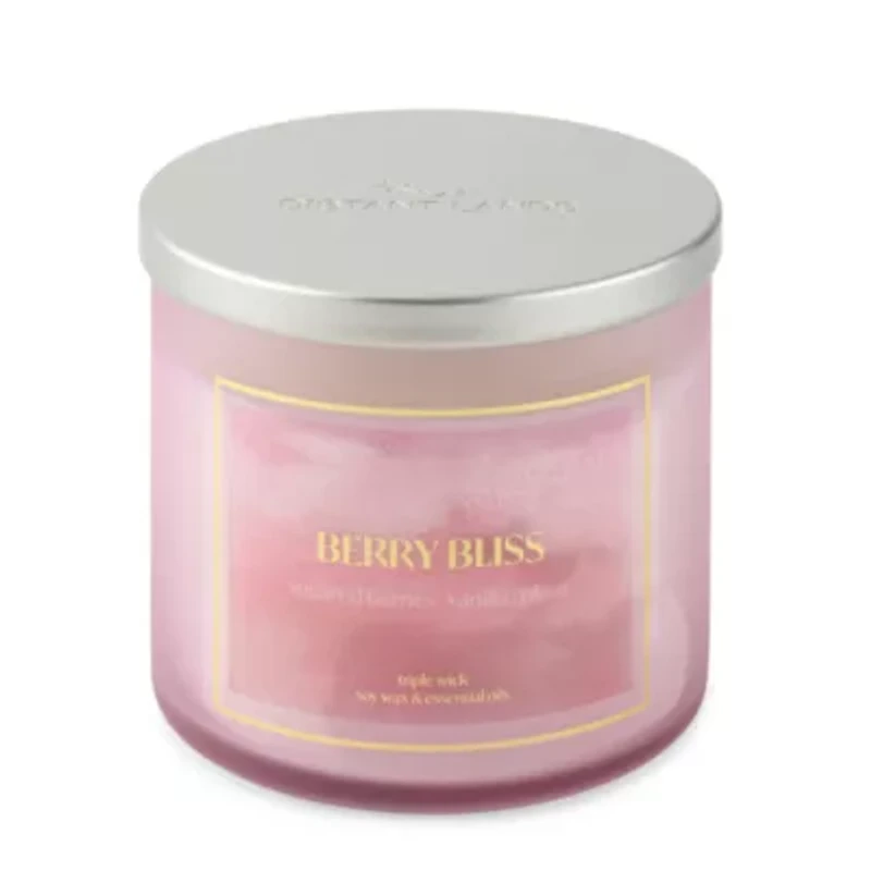 Distant Lands Berry Bliss 3-Wick Scented Jar Candle