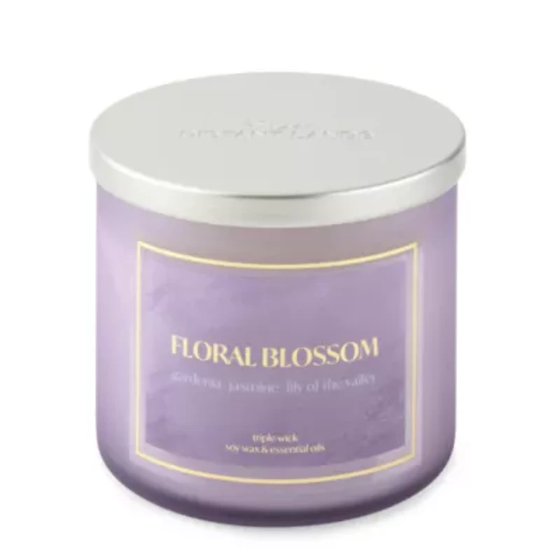 Distant Lands Floral Blossom 3-Wick Scented Jar Candle