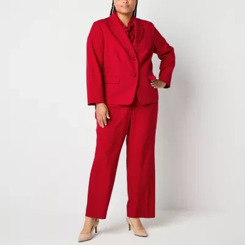Black Label by Evan-Picone Womens Classic Fit Plus Suit Jacket