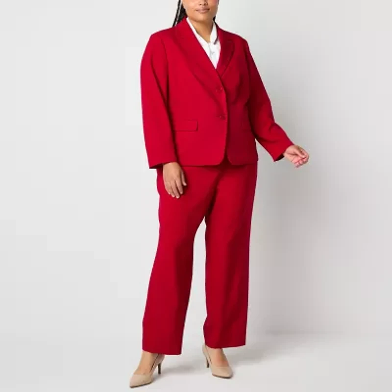 Black Label by Evan-Picone Womens Classic Fit Plus Suit Jacket