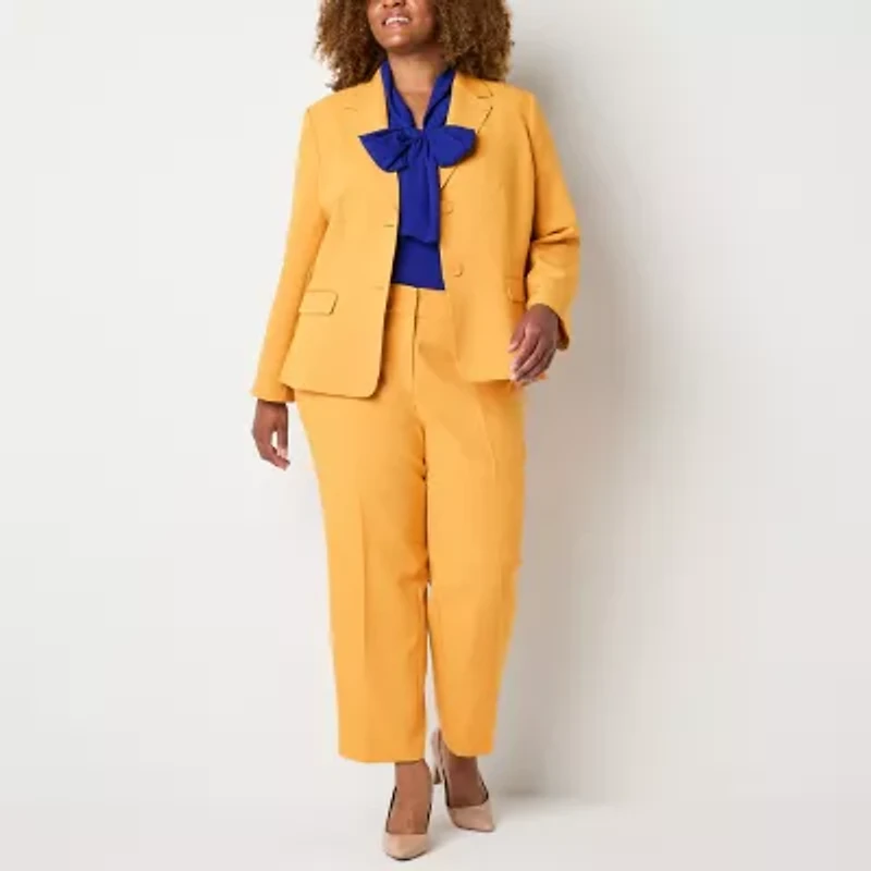 Black Label by Evan-Picone Womens Plus Classic Fit Suit Jacket