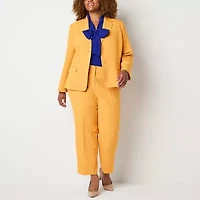 Black Label by Evan-Picone Womens Plus Classic Fit Suit Jacket