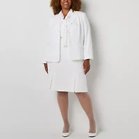 Black Label by Evan-Picone Womens Plus Classic Fit Suit Jacket