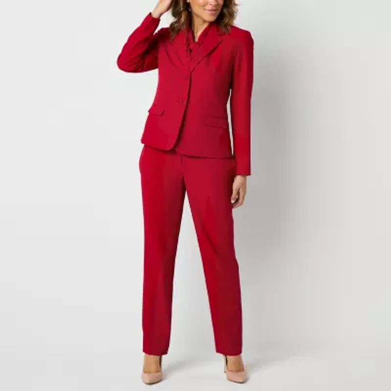 Black Label by Evan-Picone Womens Split Tie Neck Sleeveless Blouse