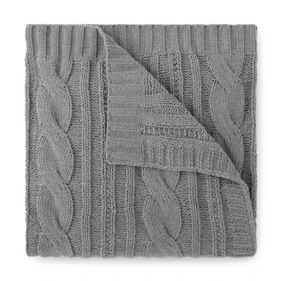 Linden Street Cable Knit Chenille Throw