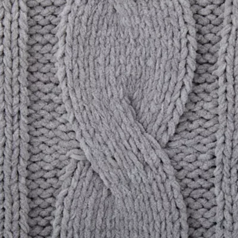 Linden Street Cable Knit Chenille Throw