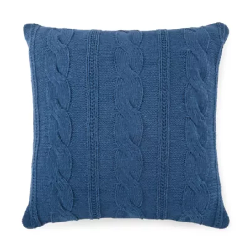 Linden Street Cable Knit Chenille Square Pillow
