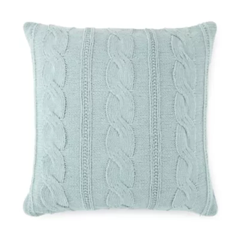 Linden Street Cable Knit Chenille Square Pillow