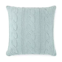 Linden Street Cable Knit Chenille Square Pillow