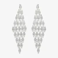 Bijoux Bar Womens Glass Drop Earrings