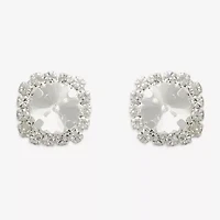 Bijoux Bar Glass 14.1mm Round Stud Earrings