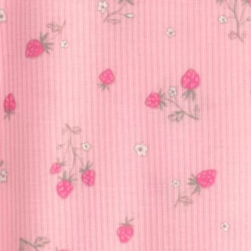 Carter's Girls Round Neck Short Sleeve 2-pc. Pajama Sets