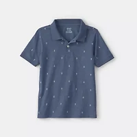 Carter's Little & Big Kid Boys Short Sleeve Regular Fit Polo Shirt