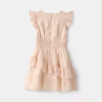 Carter's Girls Short Sleeve Flutter A-Line Dress
