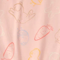 Carter's Girls Round Neck Short Sleeve 2-pc. Pajama Sets