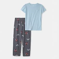 Carter's Boys Round Neck Short Sleeve 2-pc. Pajama Sets
