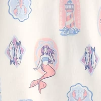 Carter's Girls Round Neck Short Sleeve 4-pc. Pajama Sets