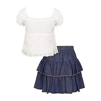 Lilt Big Kid Girls 2-pc. Skirt Set
