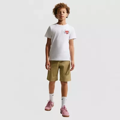 Nike Club Big Kid Unisex Crew Neck Short Sleeve Regular Fit Graphic T-Shirt