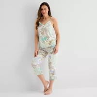 Liz Claiborne Cool and Calm Womens V Neck Sleeveless Pajama Top