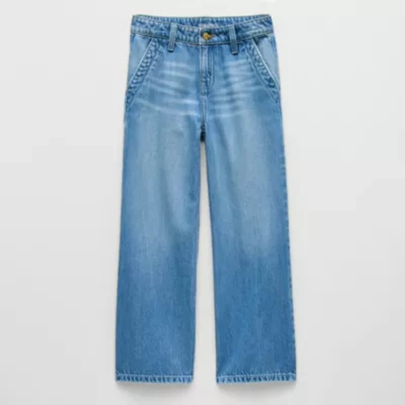 Thereabouts Little & Big Kid Girls Adjustable Waist Cropped Jean