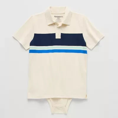 Thereabouts Little & Big Kid Boys Bodysuit Closure Easy-on + Easy-off Adaptive Short Sleeve