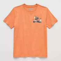 Thereabouts Little & Big Kid Boys Crew Neck Short Sleeve Regular Fit Graphic T-Shirt