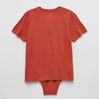 Thereabouts Little & Big Kid Boys Bodysuit Closure Easy-on + Easy-off Adaptive Henley Neck Short Sleeve