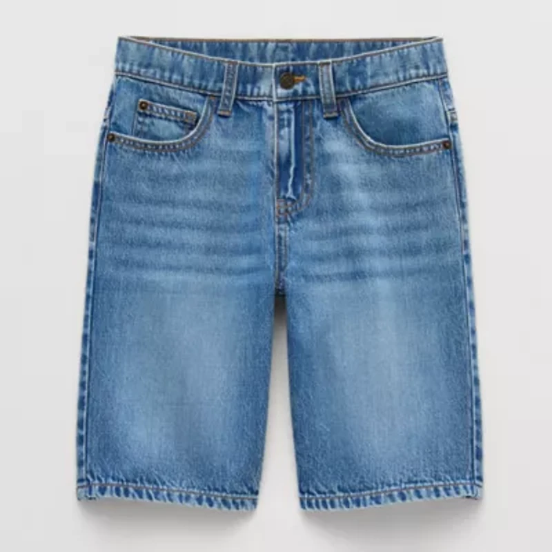 Thereabouts Little & Big Kid Boys Adjustable Waist Denim Short