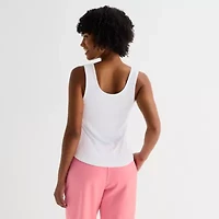 Juicy By Couture Womens Juniors Crew Neck Sleeveless Tank Top