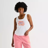 Juicy By Couture Womens Juniors Crew Neck Sleeveless Tank Top