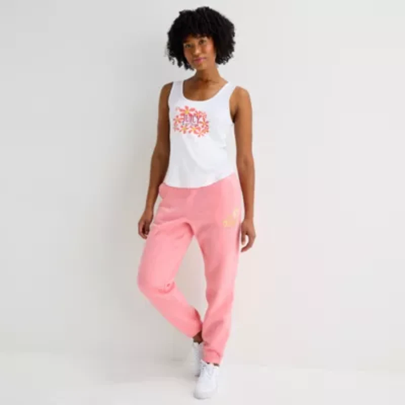 Juicy By Couture Womens Juniors Crew Neck Sleeveless Tank Top