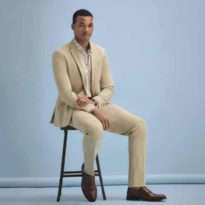 J. Ferrar Ultra Comfort Mens Slim Fit Flat Front Suit Pant