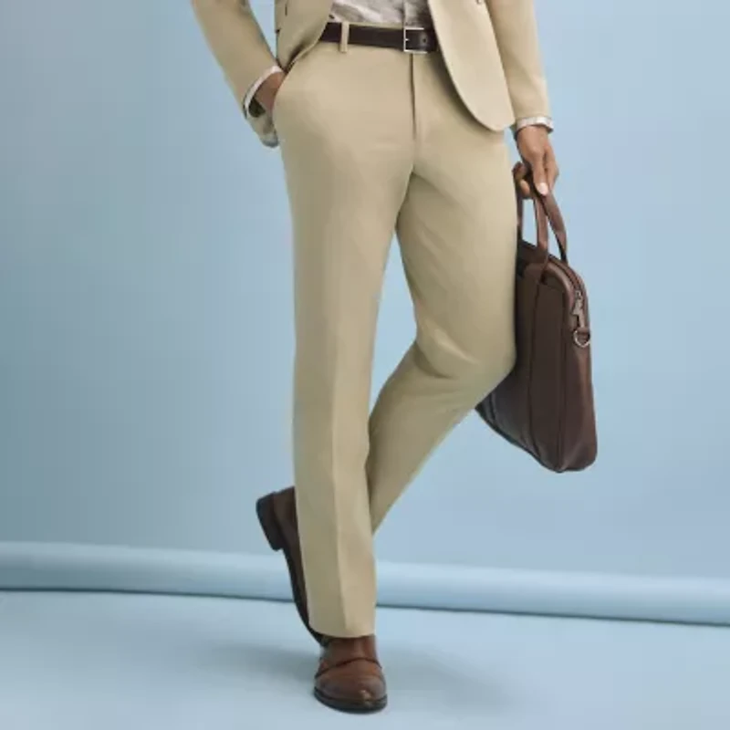 J. Ferrar Ultra Comfort Mens Slim Fit Flat Front Suit Pant