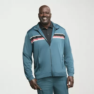 Shaquille O'Neal XLG Tricot Mens Lightweight Big and Tall Track Jacket