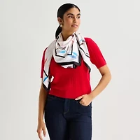 Mixit Sailboat Print Square Scarf