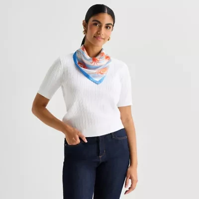 Mixit Crab Print Square Scarf