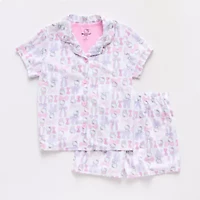 Little & Big Kid Girls Hello Kitty Short Sleeve 2-pc. Pajama Sets