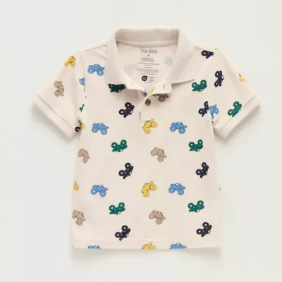 Okie Dokie Toddler & Little Boys Short Sleeve Regular Fit Polo Shirt