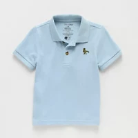 Okie Dokie Toddler & Little Boys Short Sleeve Regular Fit Polo Shirt