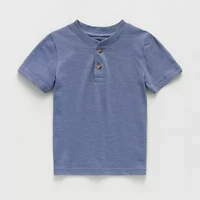 Okie Dokie Toddler & Little Boys Short Sleeve Regular Fit Henley Shirt
