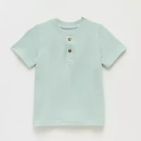 Okie Dokie Toddler & Little Boys Short Sleeve Regular Fit Henley Shirt