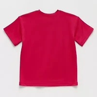 Okie Dokie Active Toddler & Little Boys Crew Neck Short Sleeve Regular Fit Graphic T-Shirt