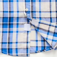 Thereabouts Little & Big Kid Boys Easy-on + Easy-off Sensory Friendly Short Sleeve Regular Fit Button-Down Shirt