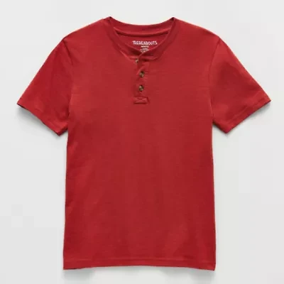 Thereabouts Little & Big Kid Boys Short Sleeve Regular Fit Henley Shirt